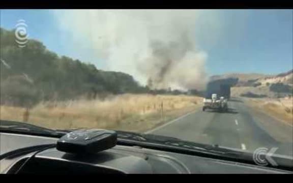 Aussie firefighter stuck in fire cordon queue