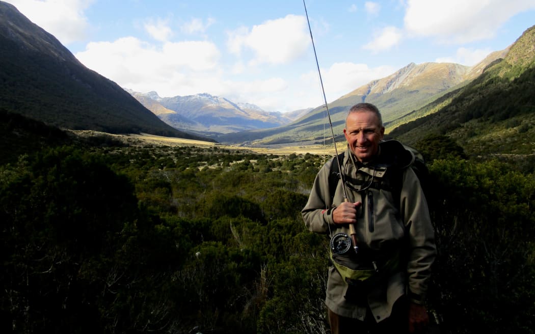 Robin Coupland walking a South Island valley.