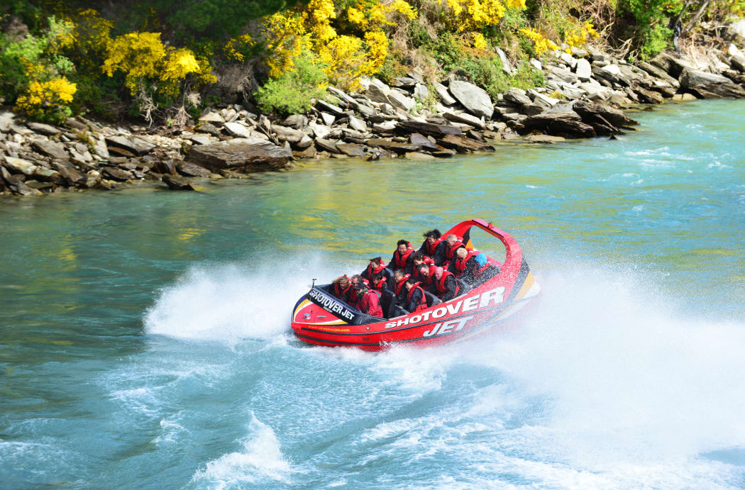 Shotover Jet in Queenstown.