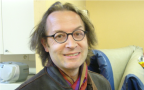 publicity shot of Belgian composer Denis Bosse