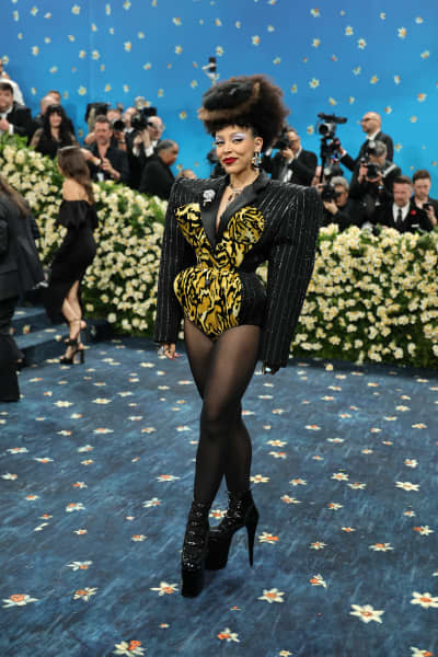 Doja Cat attends the 2025 Met Gala Celebrating "Superfine: Tailoring Black Style" at Metropolitan Museum of Art on May 05, 2025 in New York City.