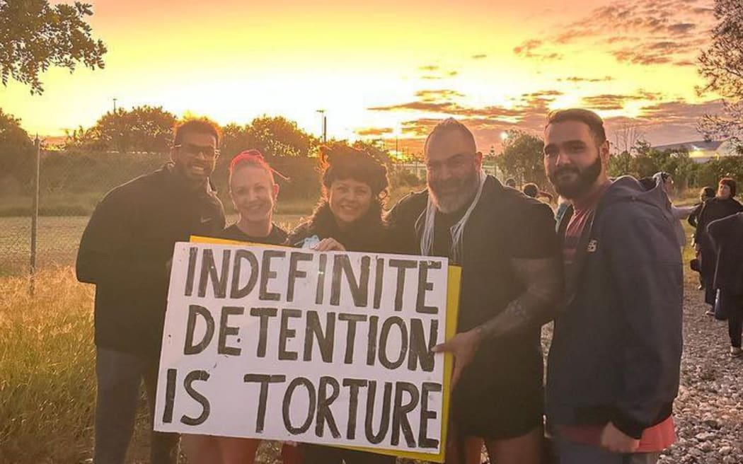 Around 50 people held a protest at Brisbane's immigration detention centre, BITA ( Brisbane Immigration Transit Accommodation), yesterday Sunday, June 11 2023.