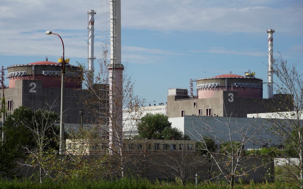 This photo taken on September 11, 2022 shows a general view of the Zaporizhzhia Nuclear Power Plant in Enerhodar (Energodar), Zaporizhzhia Oblast, amid the ongoing Russian military action in Ukraine. - The Zaporizhzhia Nuclear Power Station in southeastern Ukraine is the largest nuclear power plant in Europe and among the 10 largest in the world.