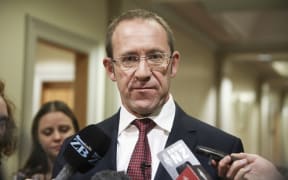 14062016 Photo: RNZ/Rebekah Parsons-King. Andrew Little, caucus run.