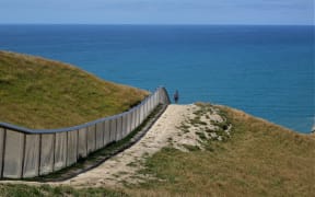 The 200m predator fence at the Wharariki Ecosanctuary.