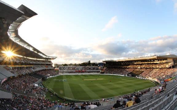 General view of Eden Park.
Pakistan tour of New Zealand. T20 Series.2nd Twenty20 international cricket match, Eden Park, Auckland, New Zealand. Thursday 25 January 2018. © Copyright Photo: Shane Wenzlick / www.Photosport.nz