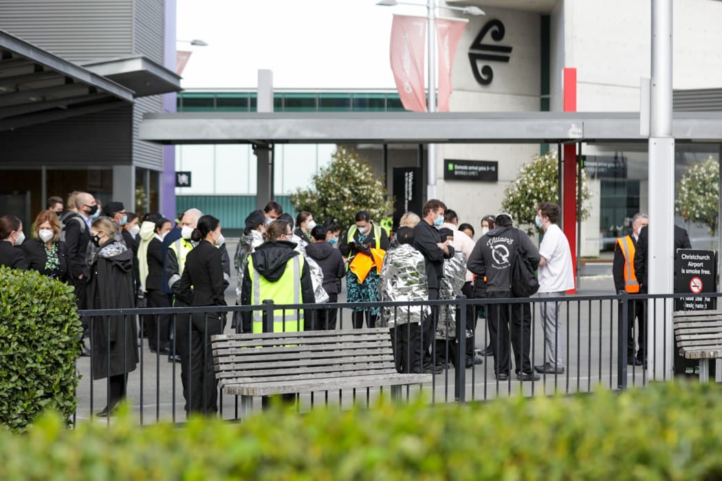 Christchurch Airport terminal was evacuated while Aviation Security and police dealt with an incident.