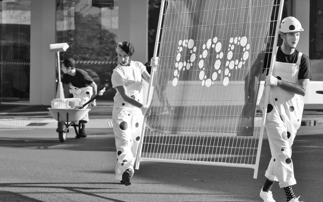 Auckland based clown group The White Face Crew