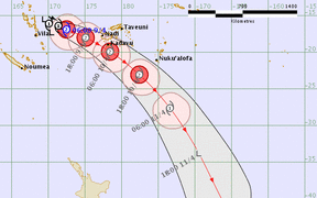 Keni Tracking Map 8pm Monday