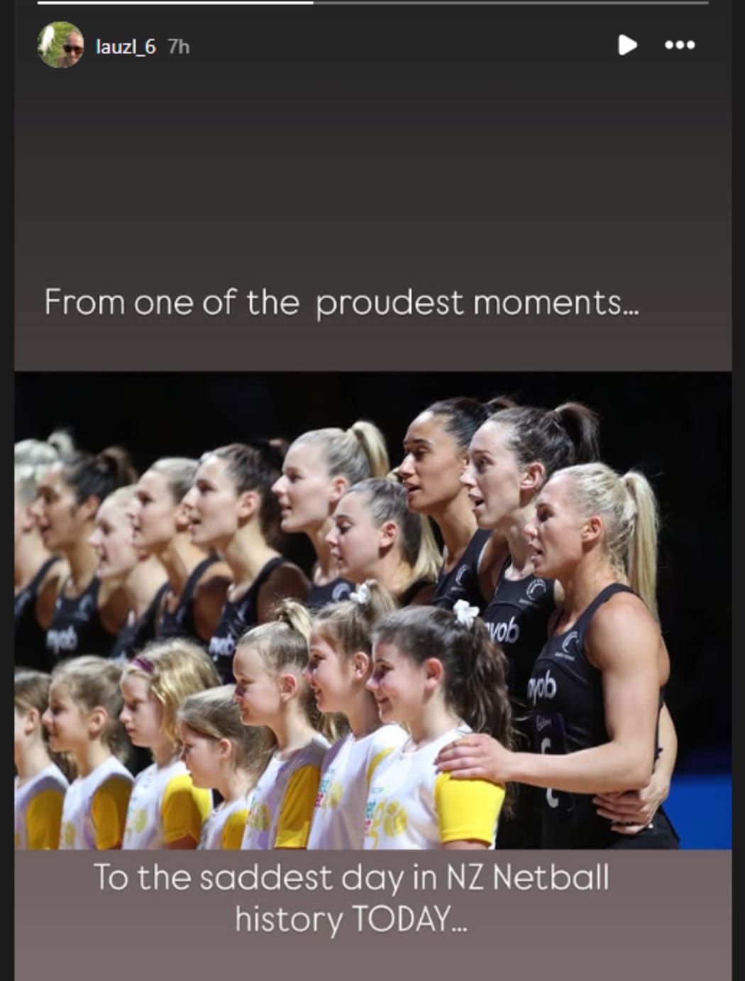 Laura Langman's Instagram post.