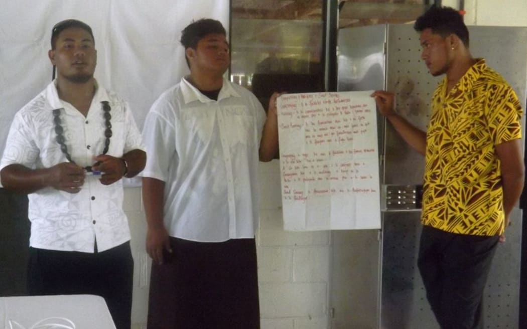 Youth participants at the organic farming programme