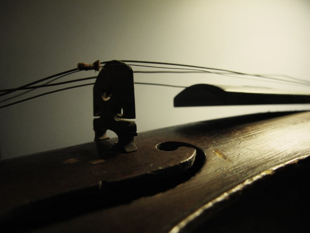 Detail of old violin (Photo by Justin Borucki / Image Source / Image Source via AFP)