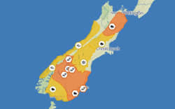 Weather warnings on 5 July.
