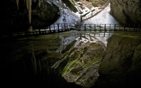 Romania, Carpathian Mountains, Transylvania Region, Munti Apuseni, the land of Moti, Aries Valley, underground glacier of Scarisoara (Photo by MATTES René / hemis.fr / Hemis via AFP)