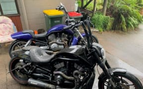 Police seized nine Harley Davidson motorbikes.