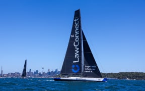 LawConnect soon after the start of the Sydney Hobart Yacht Race.