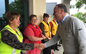 Prime Minister John Key meeting Hurunui council and civil defence officials.