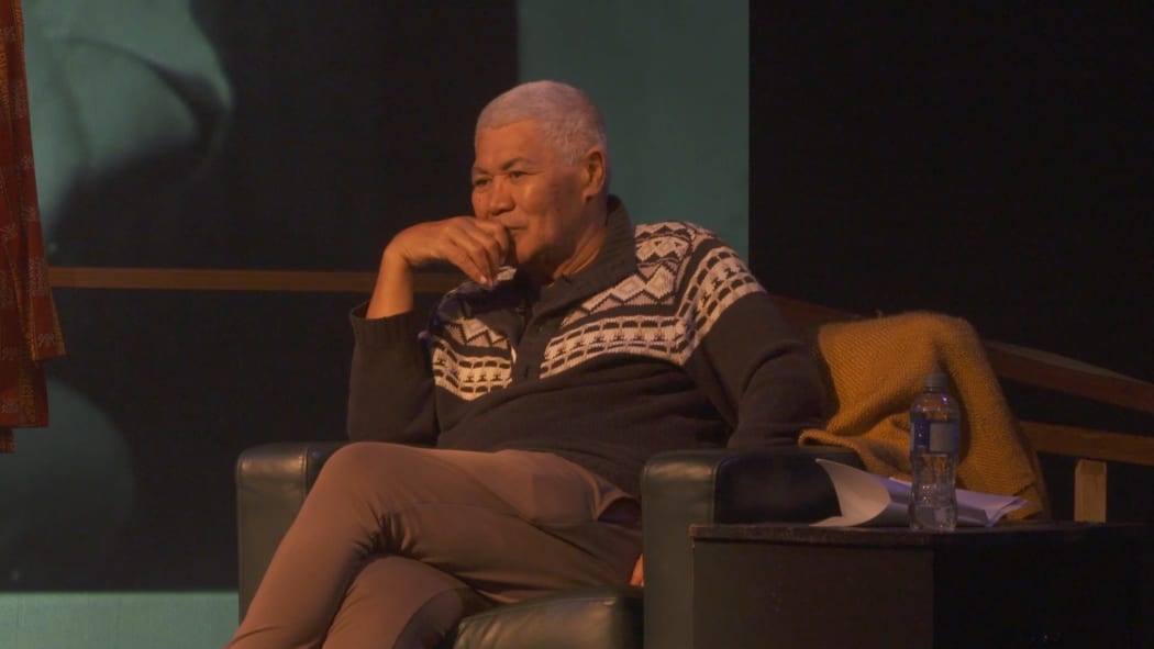 Rawiri Paratene onstage for Peter Paka Paratene at Te Pou Theatre.