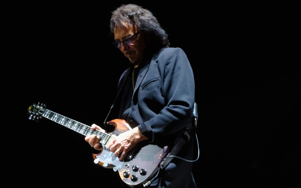 Tony Iommi of Black Sabbath performs at Ozzfest 2016