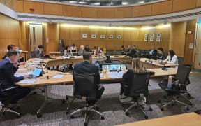 Lady Tureiti Moxon and Janice Kuka presenting to the Health Select Committee on changes to the Pae Ora (Healthy Futures) Act 2022. (wide)