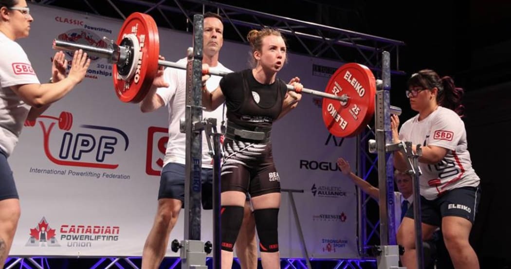 New Zealand powerlifter Evie Corrington