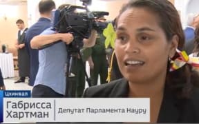 Nauru MP Gabrissa Hartman in South Ossetia