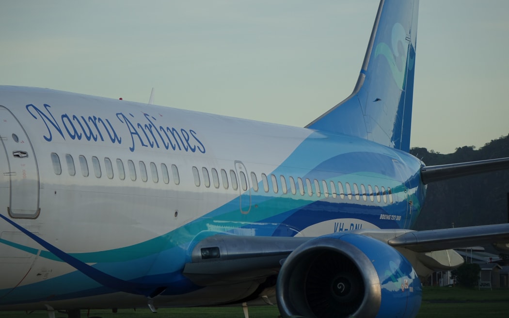 Air Nauru Boeing 737-300 parked at Nadi International Airport