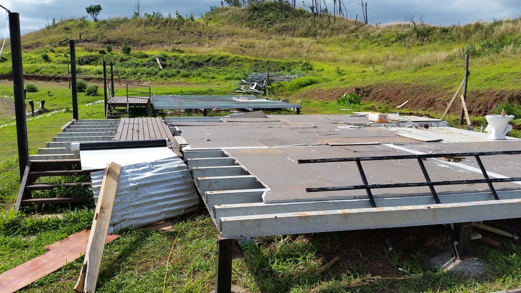 The teachers' quarters at Nakoroboya built by Australian and Japanese aid a year before Cyclone Winston.