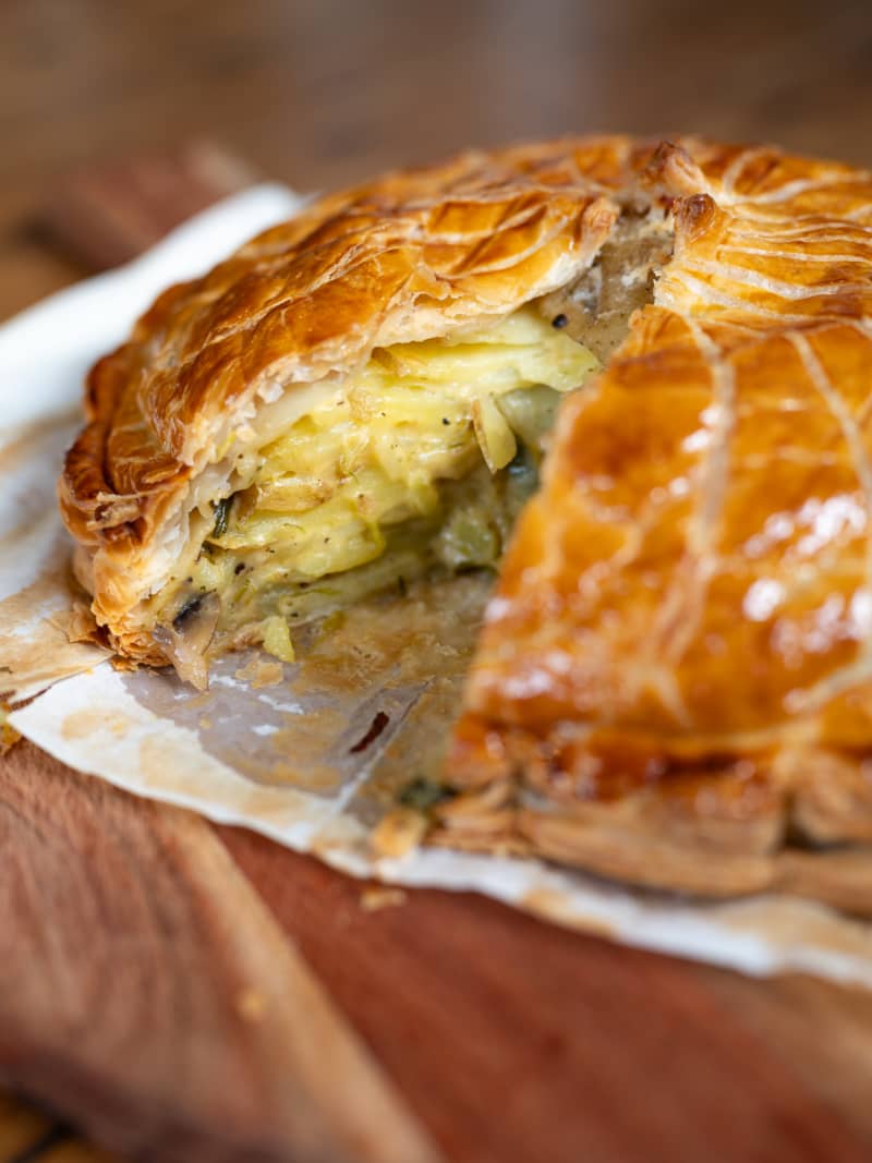 Dauphinoise Pithivier - Vegetarian Christmas Showstopper.