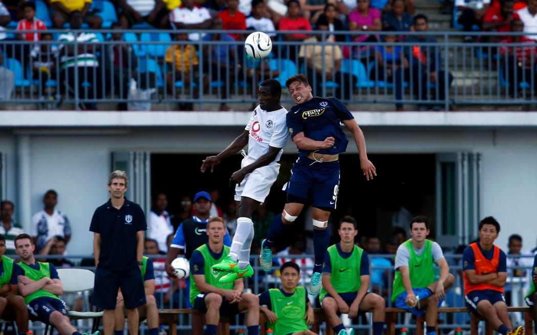 Auckland City and Suva FC clash in an Oceania Champions League match at ANZ Stadium, Suva.