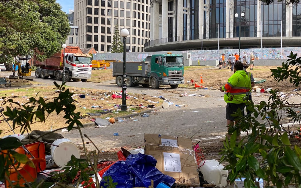 Wellington City Council has repairs and a clean-up underway of Parliament grounds after the 23-day occupation by protesters ended.