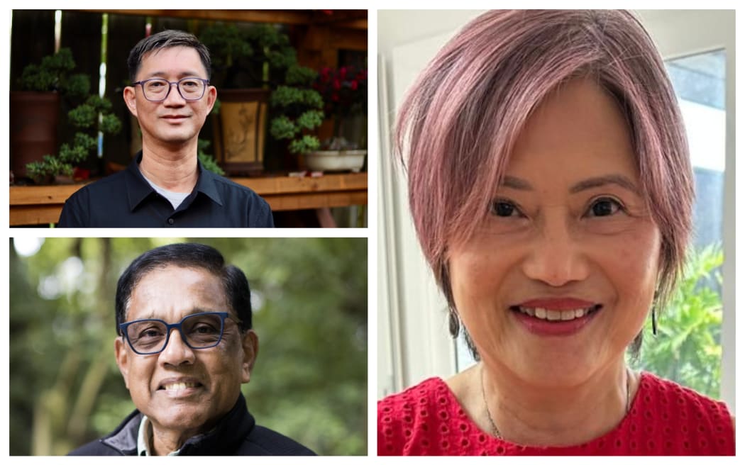Clockwise from top left: Yuanyong Yang, Ai Ling Tan and Panchanatham Narayanan.