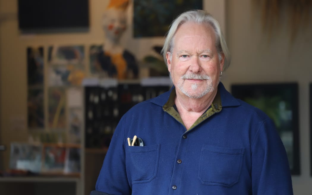 Nigel Sparrow from The Source artist shop in Coromandel