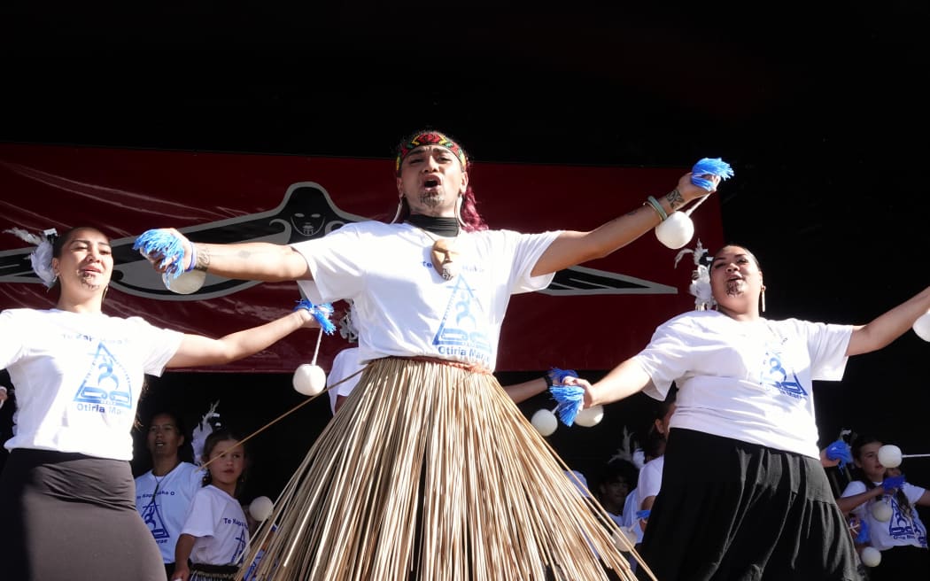 Varron Armstrong steals the show with Ōtiria Marae Kapa Haka.