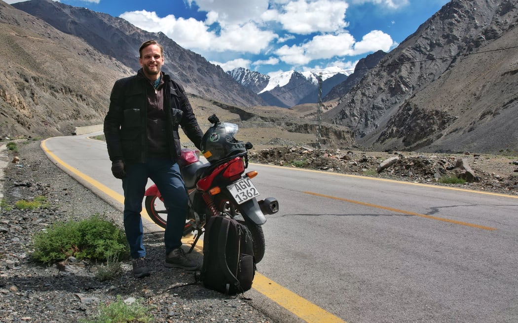 Karl Rice travelled by motorbike from India to Pakistan-administered Kashmir in August.