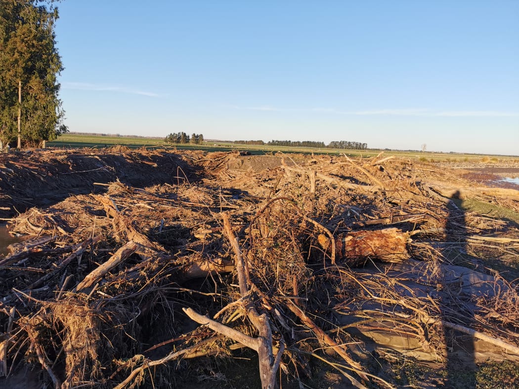 More flood damage at Anna Dale farm at Ashburton Forks