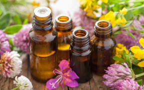 essential oils and medical flowers herbs