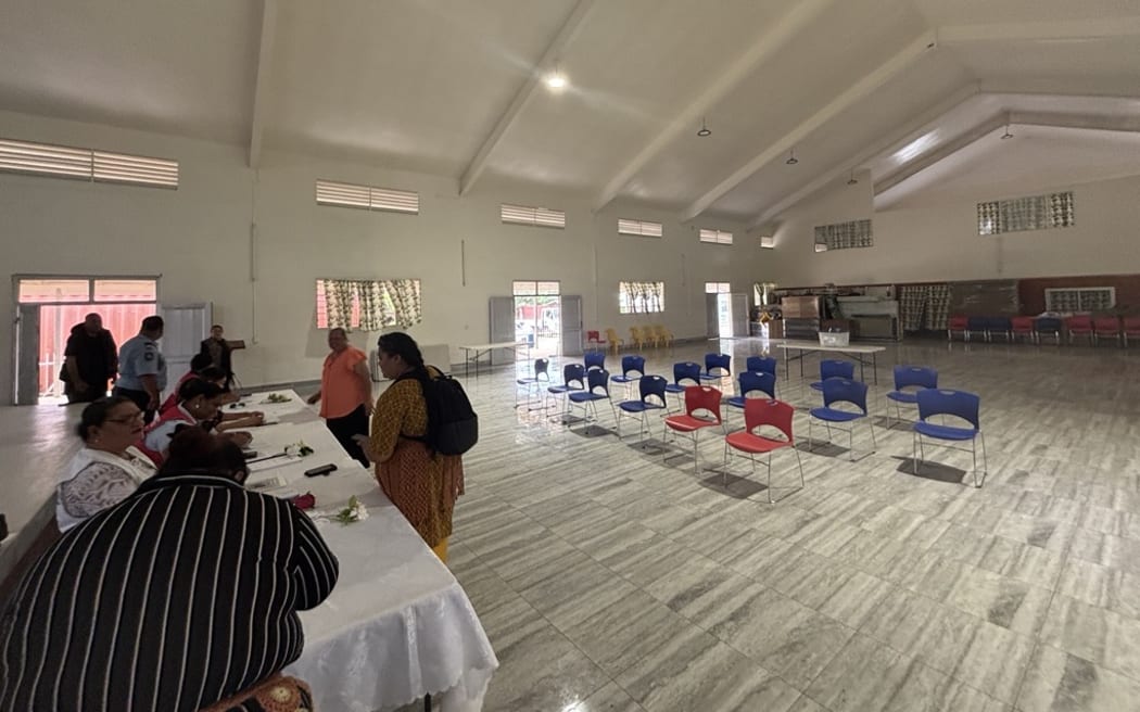 Longolongo polling station, Tongatapu 1 constituency, Nukualofa, Tonga. 20 November 2025