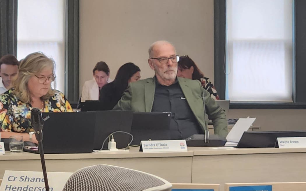 Auckland Mayor Wayne Brown at a council meeting on 23/3/2023