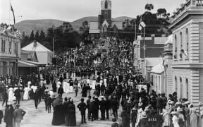 Trafalgar Street for the Queen Victoria Jubilee in 1887.