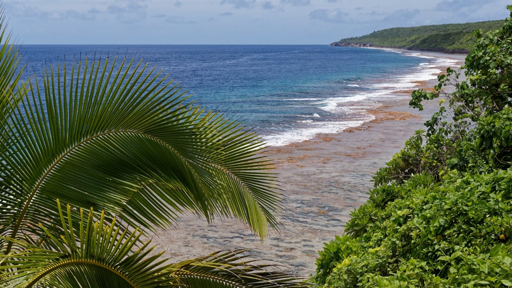 Niue's west coast, seen from the south of the island.