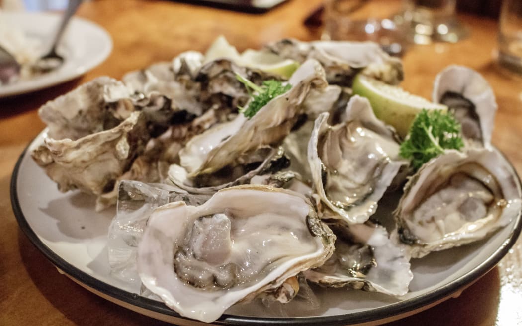 New Zealand greenshell mussels.