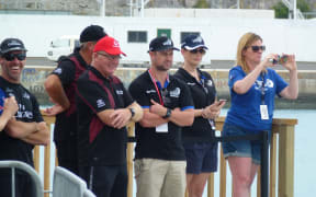 Martin Tasker, Peter Lester on the Toyota team; and Sam Wallace represnting Nespresso.