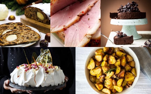 RNZ Xmas recipes collage 2023