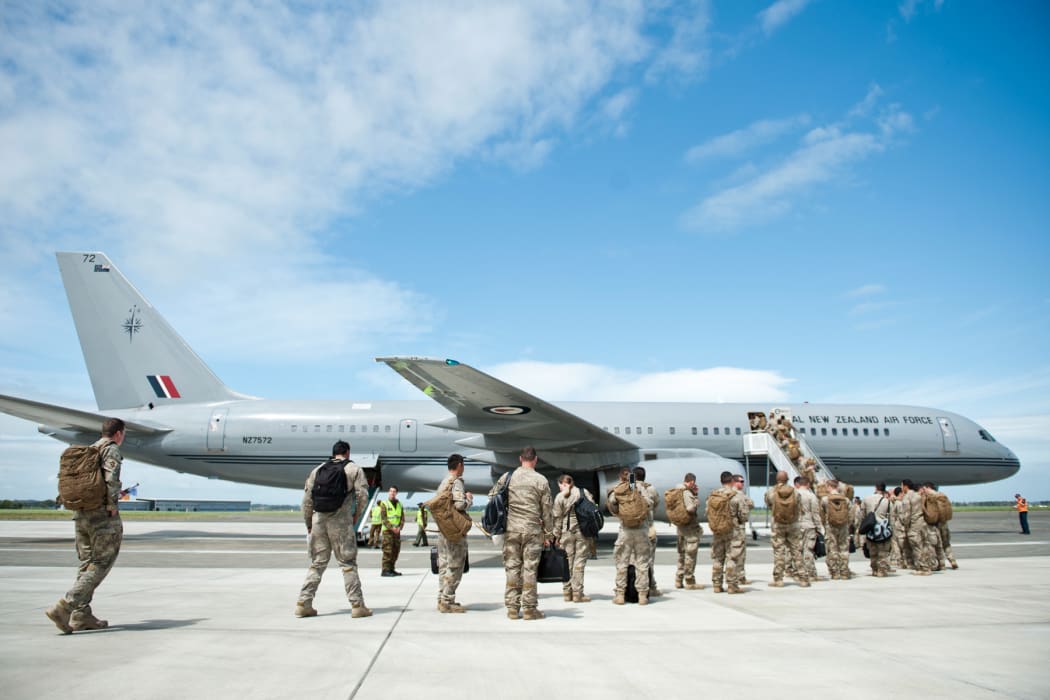 New Zealand Defence Force personnel depart for a Mission Readiness Exercise in Australia.