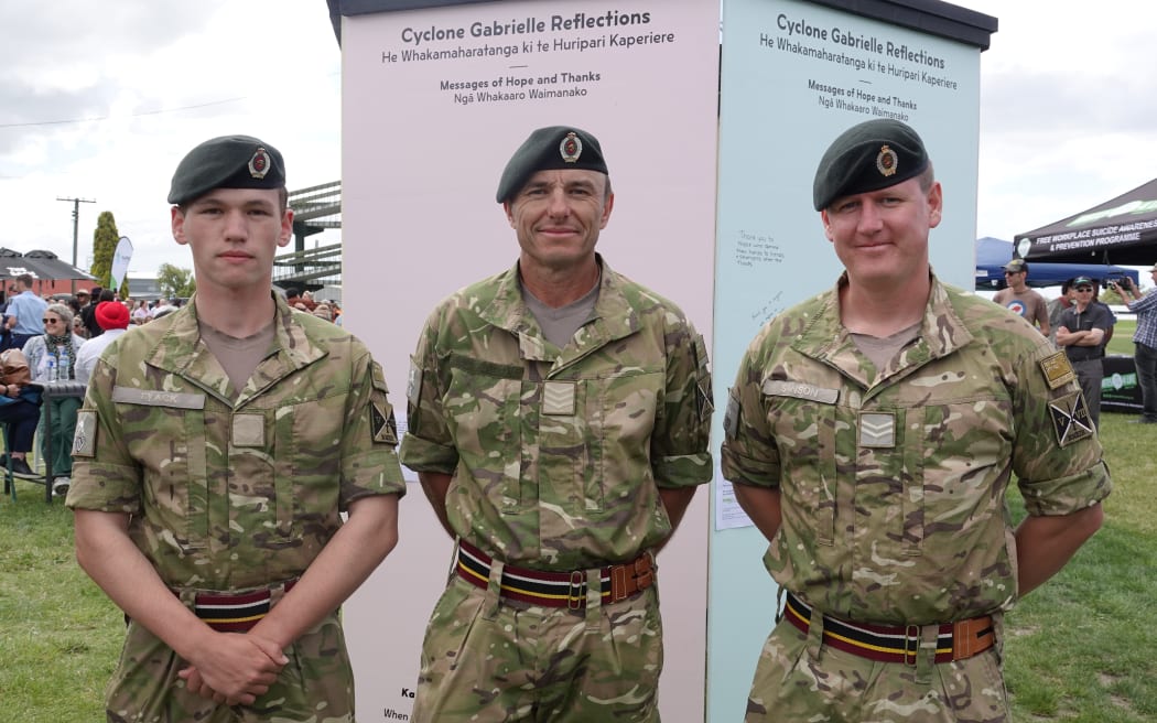 At the Appreciation Day, Sergeant Andrew McCrory, centre, and his team were "straight into Esk Valley".