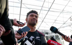 Ardie Savea during the All Blacks Captains run ahead of the French test at One NZ Stadium, Christchurch.