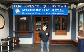 Fergburger group general manager Stephen Bradley outside its Shotover Street store in Queenstown.