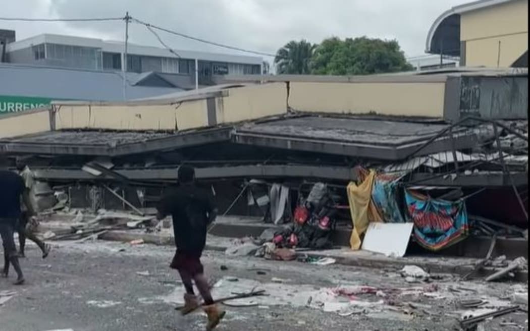Scenes from Port Vila in Vanuatu post-earthquake