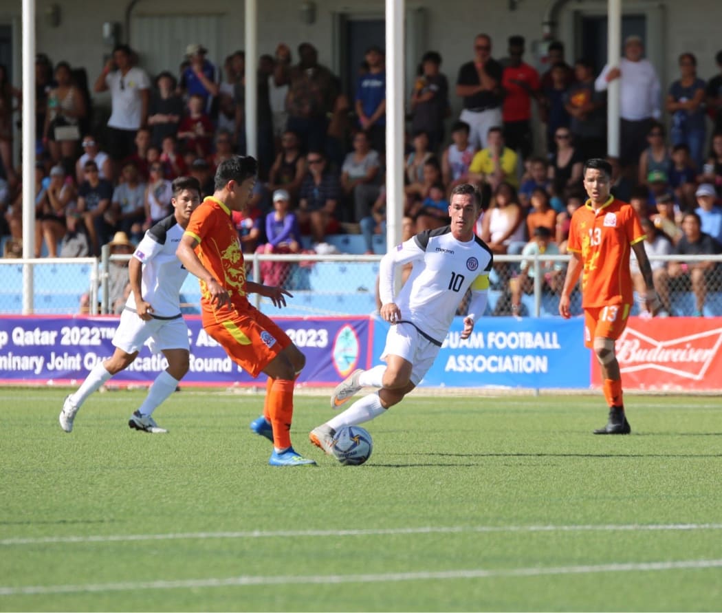Guam captain Jason Cunliffe put in a man of the match performance.